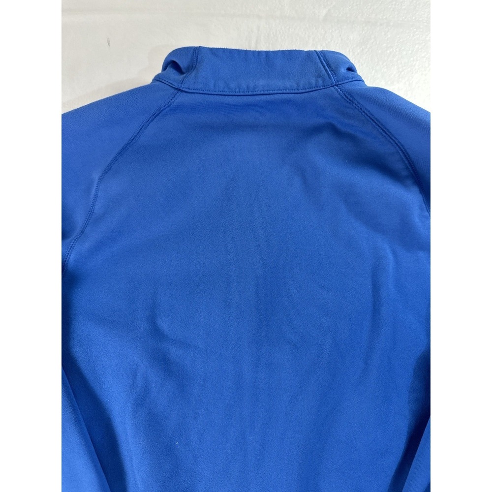 Adidas Jacket Pullover Men's Small S Quarter Zip Climawarm Fleece Blue Gray - Picture 3 of 14